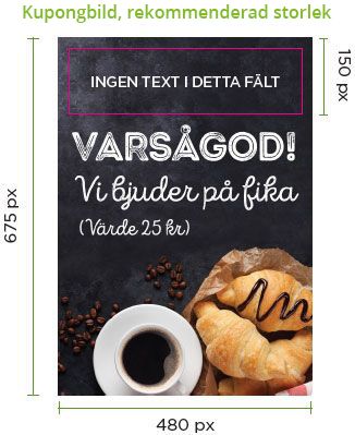 kupongstorlek